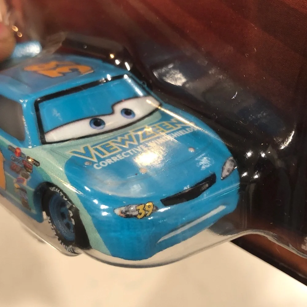 Mattel Pixar Cars Ryan Shields Die-Cast Toy Car - Teal and Yellow